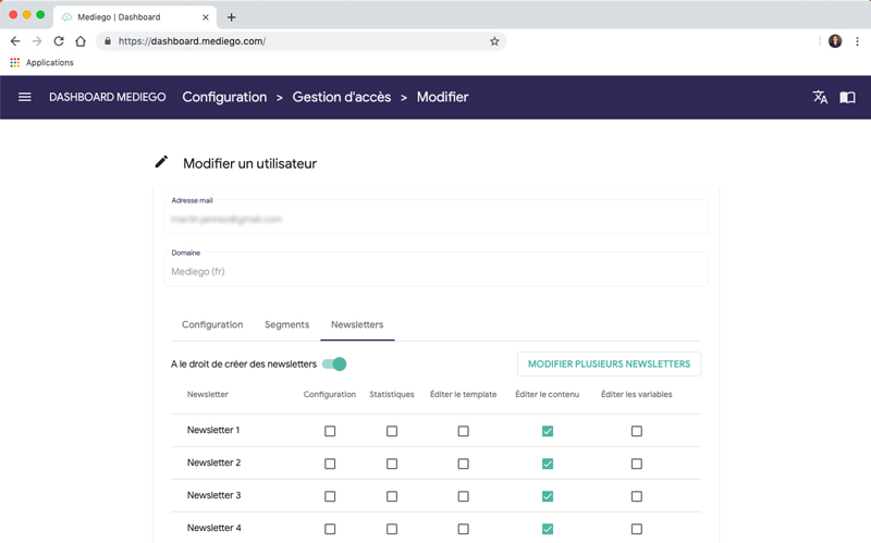 Newsletter-automatique-configuration-des-droits-dashboard-Mediego